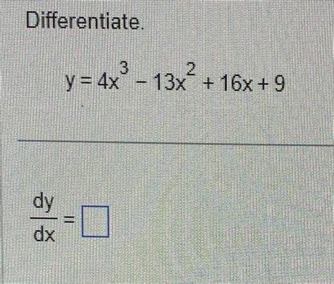 Solved Differentiate The Function Gxx3−8⋅x2−9x29