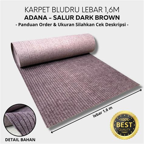 Jual Karpet Meteran Bermotif Uk Mx M Adana Dark Brown Karpet