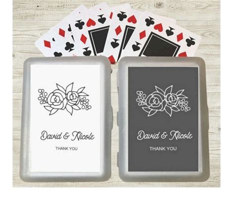 Personalized Playing Cards Unique Deck of Cards Wedding Bridal - Etsy