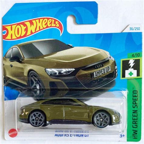 Hot Wheels Audi Rs E Tron Gt Olive Green HW Green Speed Birthday Gift Rare Miniature Car Retro