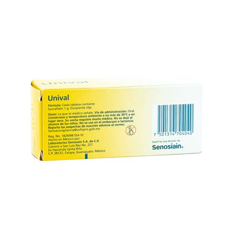 Unival 1gr Tab C40 Farmacias San Isidro
