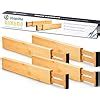 Amazon Utoplike Pcs Bamboo Kitchen Drawer Dividers Adjustable