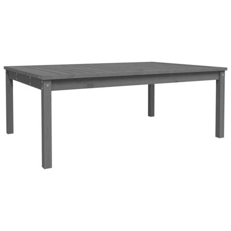 Table De Jardin Gris X X Cm Bois Massif De Pin A Tout