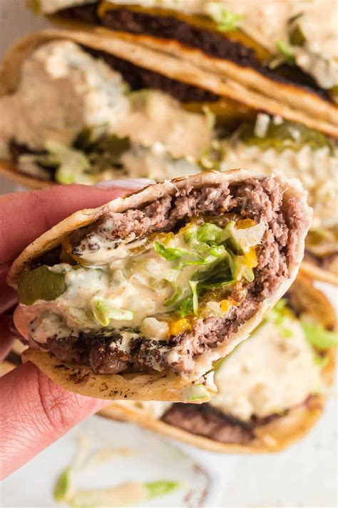 Big Mac Tacos Aka Smash Burger Tacos Everything You Love In A Big Mac Turned Into A Taco