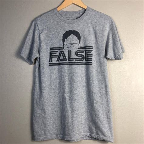 Streetwear The Office T Shirt Dwight Schrute False Ripple Tv Show Med