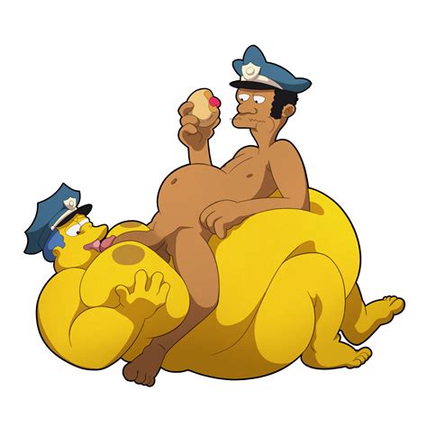 Rule 34 Breasts Chief Wiggum Cop Dkmate Fat Fat Belly Fat Man Gay Gay