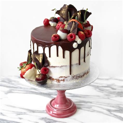 Semi Naked Birthday Drip Cake