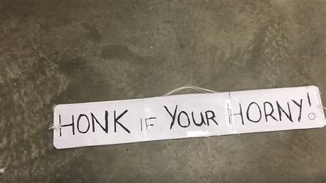 Watch Son Pranks Dad With Honk If You Re Horny Bumper Metro Video