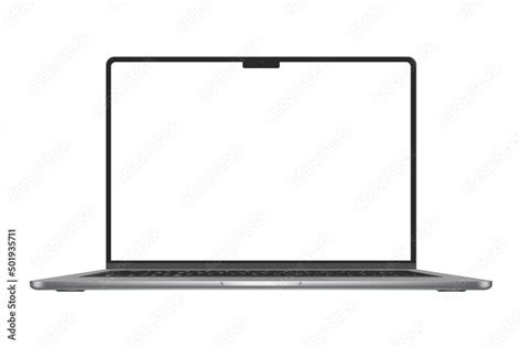 Laptop Isolate Blank Screen Mockup Pc Vector PNG Stock Vector Adobe