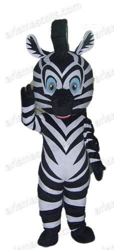 Zebra Mascot Costume Outfits Custom Animal Mascots For Advertising Team