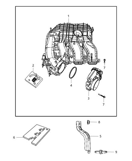 Intake Manifold 2011 Dodge Journey