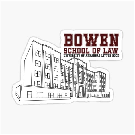 "Bowen school outline (Bowen School of Law)" Sticker for Sale by KidaJ ...