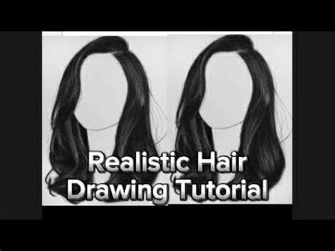 How I Draw Realistic Hair Tutorial For Beginners Youtube