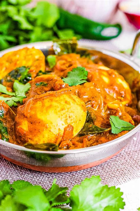 Kerala Egg Roast Mutta Curry High Protein غذا شرقی