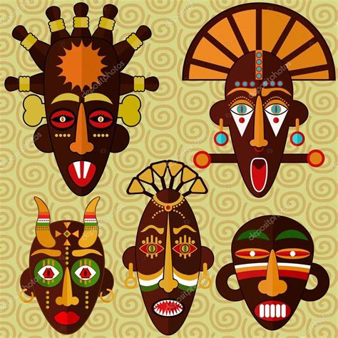Máscaras Africanas Coloridas Para Imprimir - Máscaras áfricanas Coloridas Para Imprimir - FDPLEARN