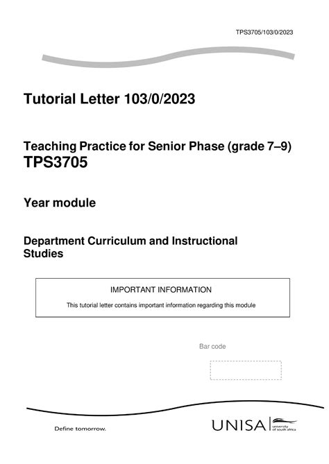 Tps Portfolio Tutorial Letter Tps Teaching