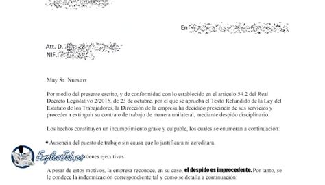 Puede La Empresa Reconocer El Despido Improcedente En La Carta