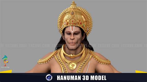 Hanuman 3D Model on Behance