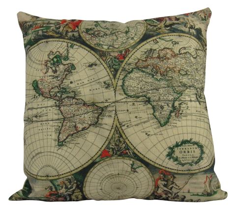 MINI: World Map Map Pillow Pillow Cover World Map Print - Etsy