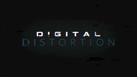 Digital Distortion Free After Effects Template Youtube