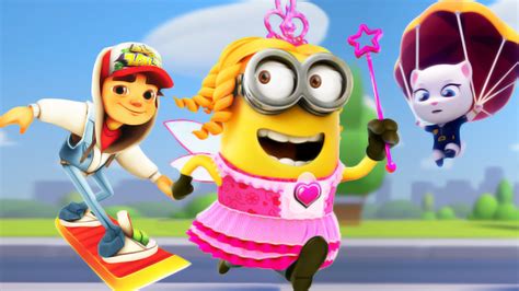 Despicable Me Minion Rush Vs Subway Surfers Vs Talking Tom Gold Run