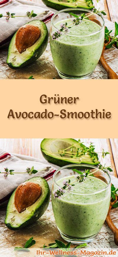 Gr Ner Avocado Smoothie Rezept F Rs Immunsystem Zum Abnehmen Und