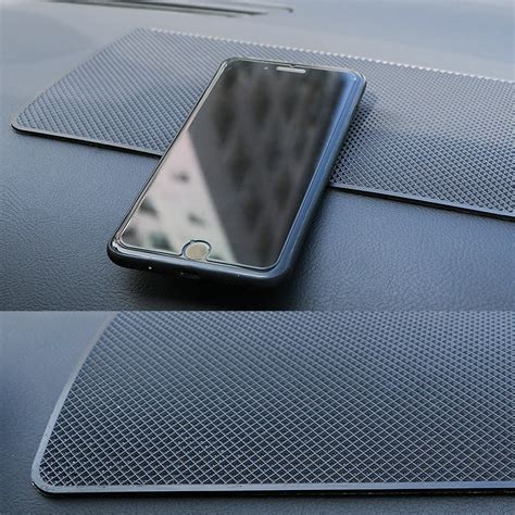 Car Dashboard Non Slip Mat Storage Pad Grid Pattern Automobile Anti ...