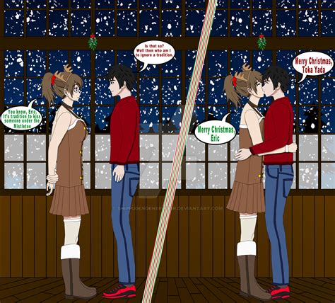 Eric And Tokas First Christmas Kiss By Shippudengenerator On Deviantart