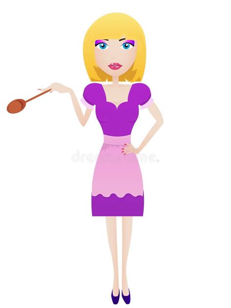 Cooking Woman Chef Stock Illustration Illustration Of Clip 11135368