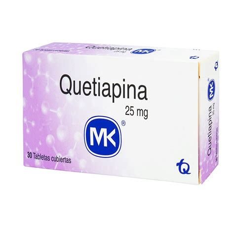 Quetiapina 25 Mg Caja con 30 Tabletas Mk Mis Droguerías Farmacenter