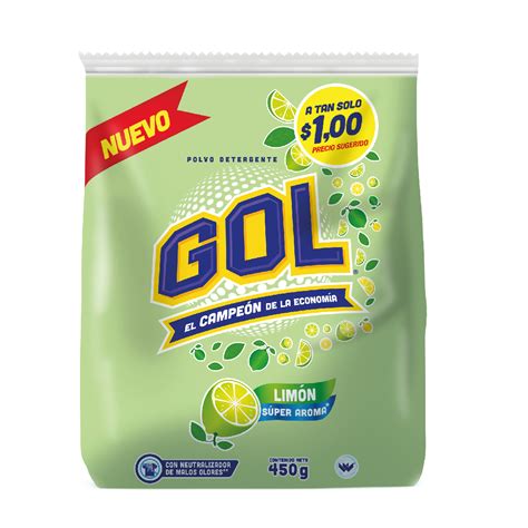 Detergente en Polvo Gol Limón 450g 979523