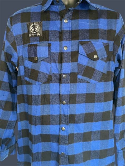 Blue Flannel Shirt Swamp Buck Camo