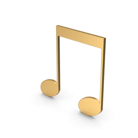 Gold Beamed Eighth Note Symbol PNG Images & PSDs for Download ...