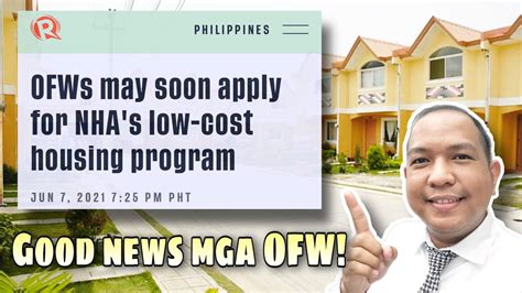 Murang Pabahay Para Sa Mga OFW Aprubado Na Low Cost Housing Program