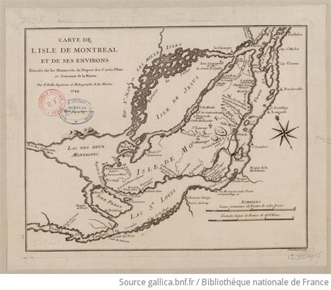 Carte de l isle de Montréal et de ses environs dressée sur les