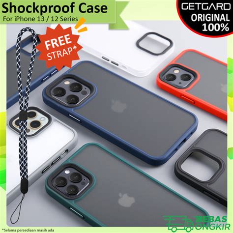 Promo Case IPhone 13 Pro Max 12 Pro Getgard Cross Shockproof Casing