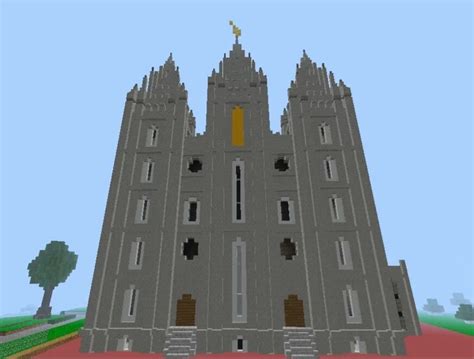 Salt Lake Temple Square Minecraft Map