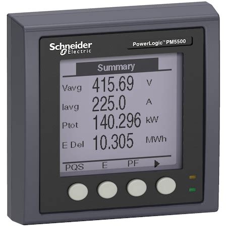 SCHNEIDER ELECTRIC MET Meter Main 1A 5A Clip On METSEPM5563RD