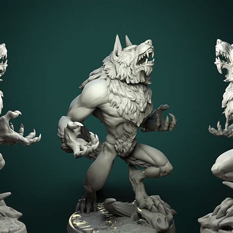 Werewolf Miniature - Etsy