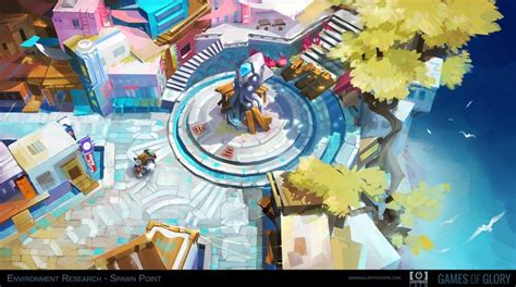 ArtStation - Top down Environment concept art, Marine Coiffard | Cidade