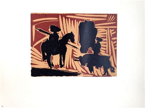 Pablo Picasso Avant La Pique 2 Original Linocut 1962 For Sale At Pamono