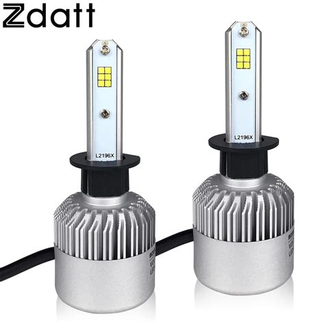 Aliexpress Buy Zdatt 2Pcs Super Bright H1 LED Bulb 72W 8000LM