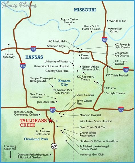 Kansas City Map Tourist Attractions - http://travelsfinders.com/kansas ...