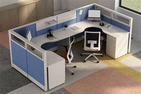 Panel Screen U Shaped Workstation Mandw