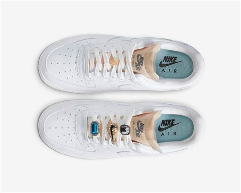 Nike Womens Air Force 1 Low 07 Lx Bling Summit White Cz8101 100 Air Force 1 Low Sepcleat