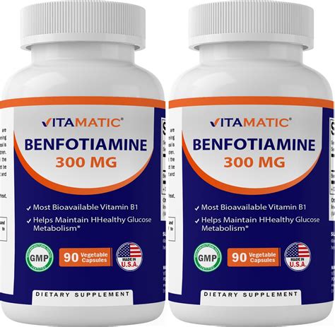 Amazon Carlyle Benfotiamine 300mg 90 Capsules Fat Soluble