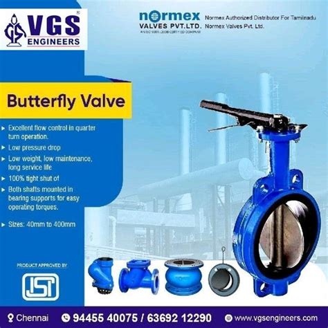 Normex Butterfly Valve At Rs 1449 CI Butterfly Valve In Chennai ID