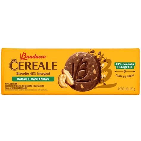 Biscoito Bauducco Cereale Integral 170G Cacau E Castanhas Super Primavera