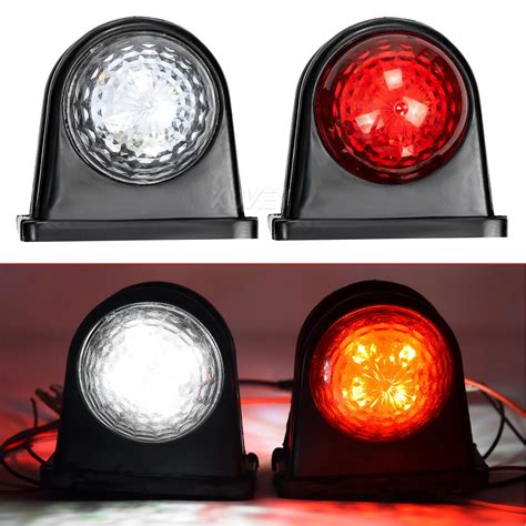 2x Universal Led Side Marker Light 12v 24v Outline Indicator Truck Trailer Position Lamp