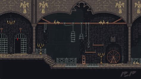 Location In Dark Fantasy Style Pixelart Dark Fantasy Pixel Art